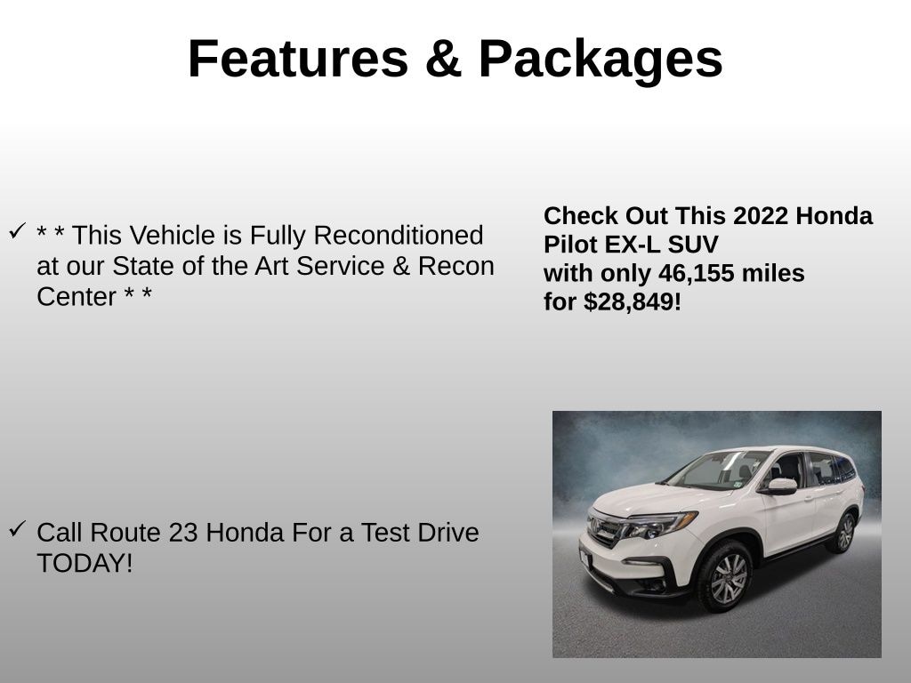Used 2022 Honda Pilot EX-L SUV