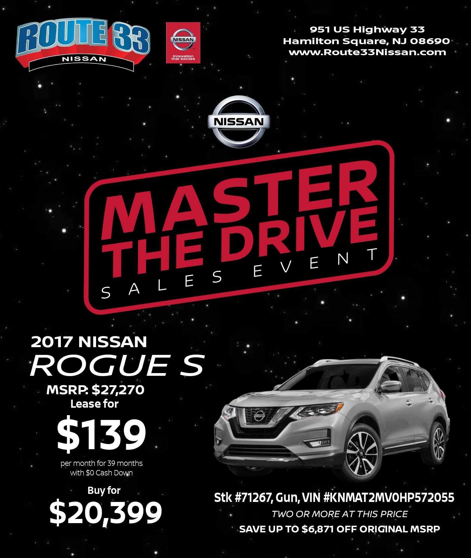 Rt 33 Nissan >> Master The Drive Rogue One Specials Route 33 Nissan Rt 33 Nissan >> Master The Drive Rogue One Specials Route 33 Nissan