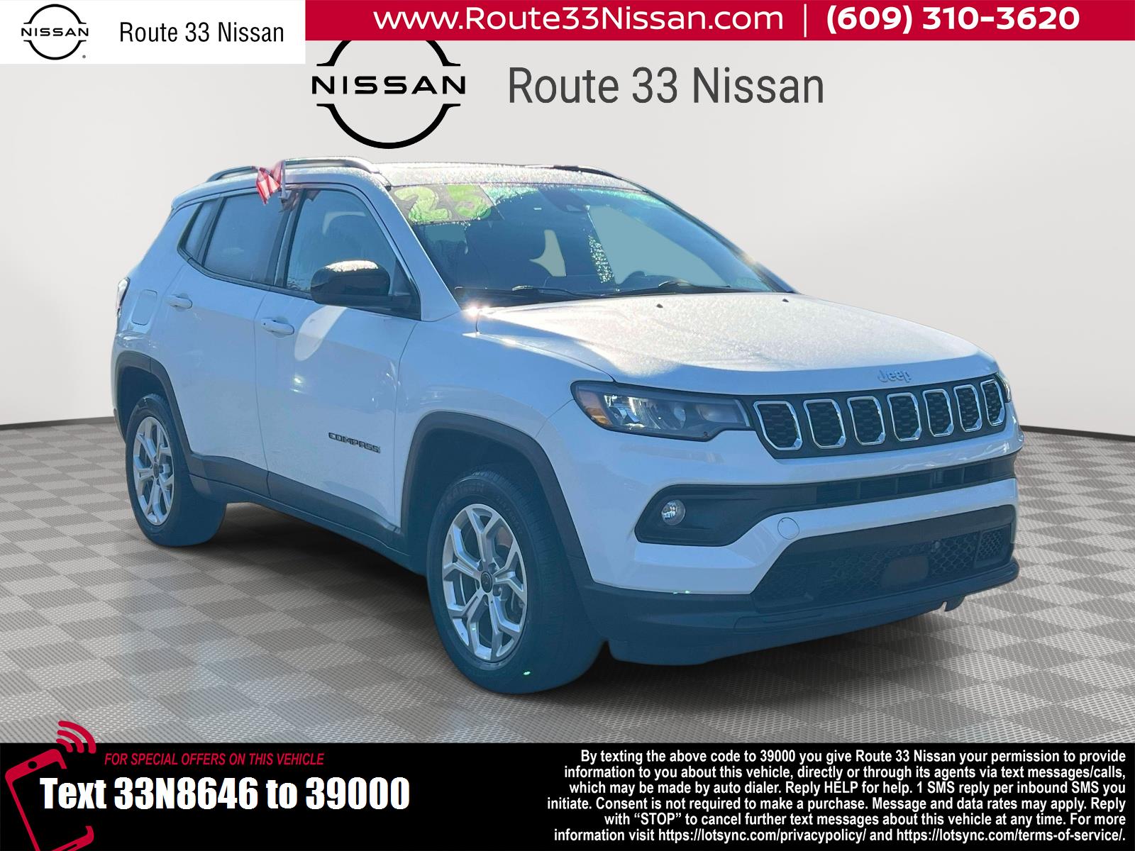Used 2025 Jeep Compass Latitude with VIN 3C4NJDBN1ST548646 for sale in Trenton, NJ
