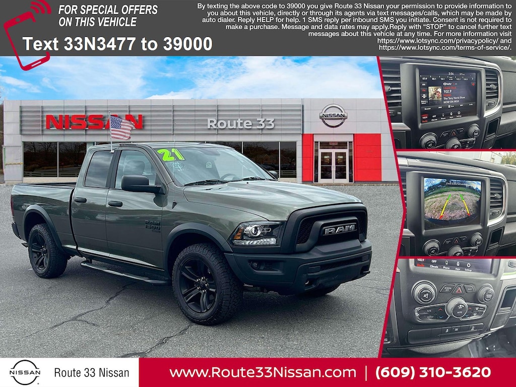Certified 2021 Ram 1500 Classic Warlock 4x4 Quad Cab 64 Box Crew Cab Pickup
