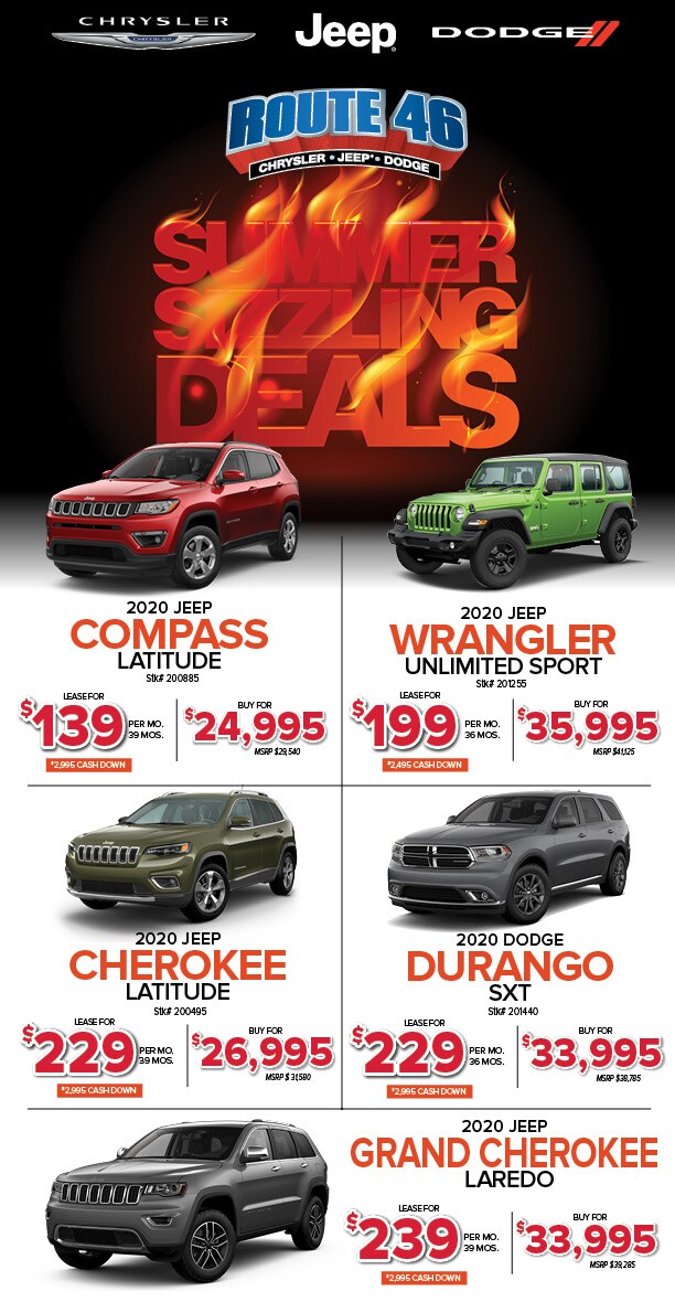 New Vehicle Specials And Coupons Save With Route 46