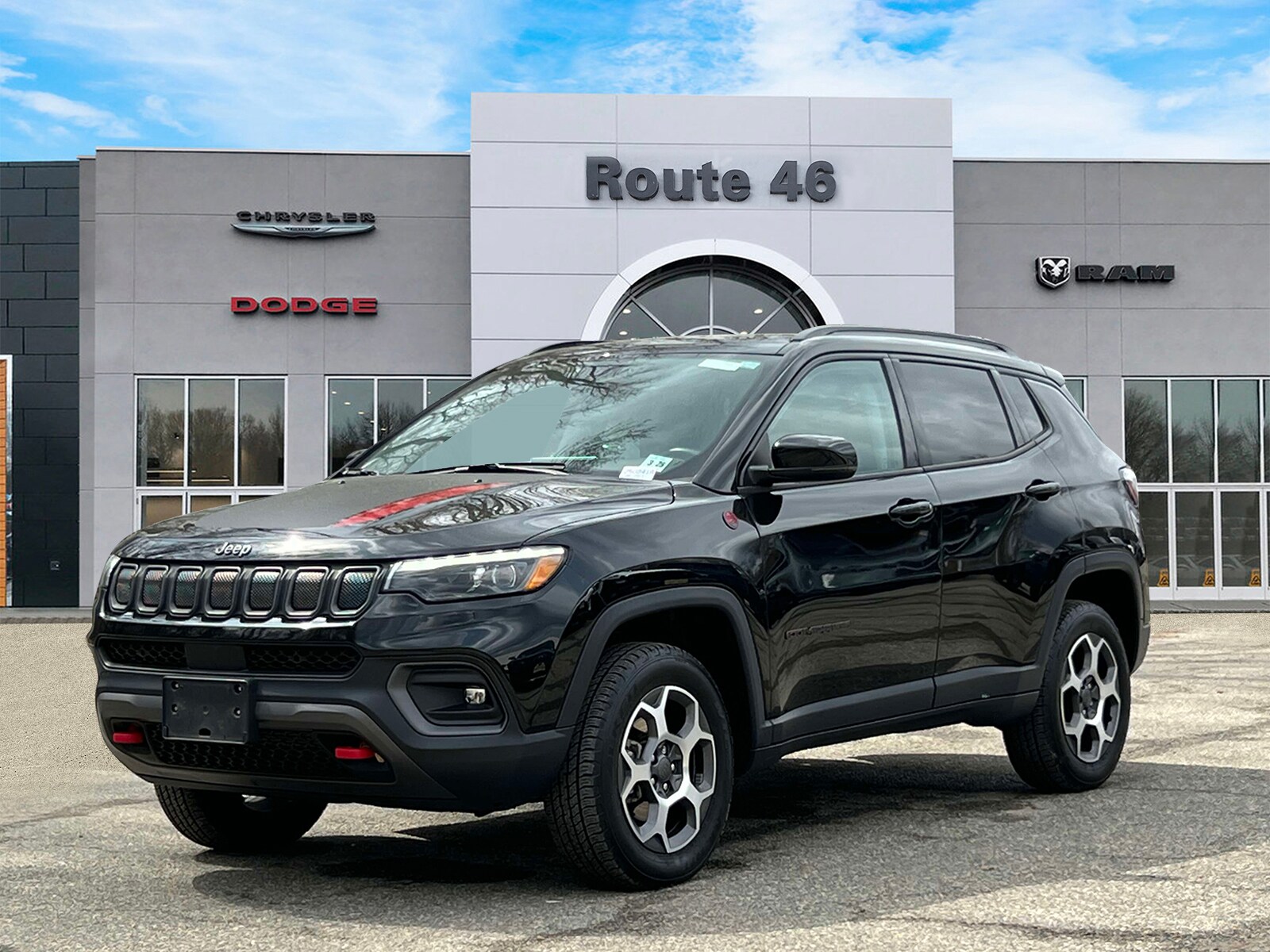 Used 2022 Jeep Compass Trailhawk with VIN 3C4NJDDB9NT193815 for sale in Little Falls, NJ
