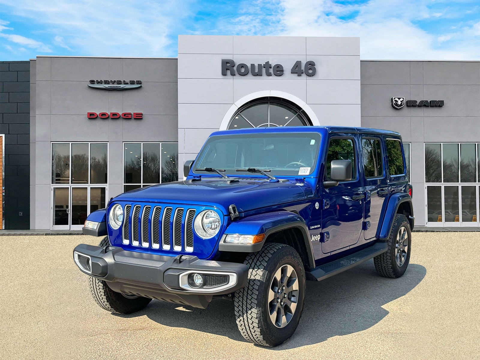 Used 2020 Jeep Wrangler Unlimited Sahara with VIN 1C4HJXEN6LW180566 for sale in Little Falls, NJ