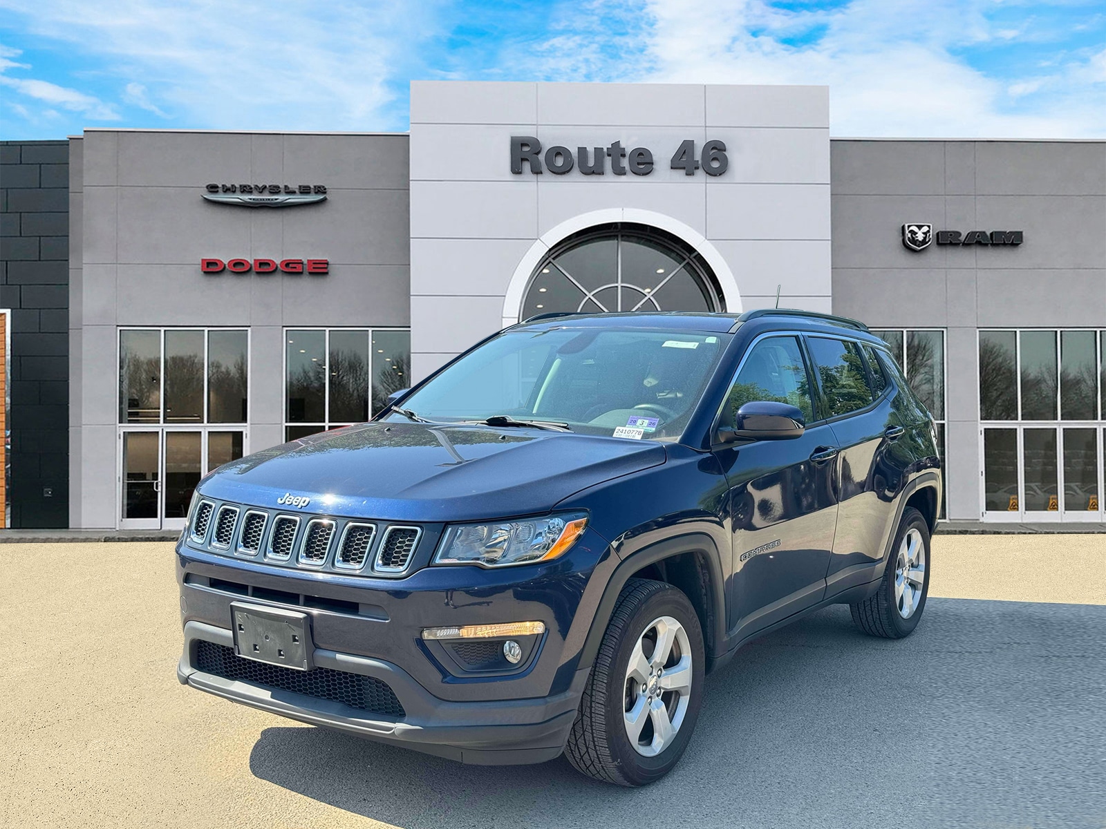 Used 2019 Jeep Compass Latitude with VIN 3C4NJDBB4KT678474 for sale in Little Falls, NJ