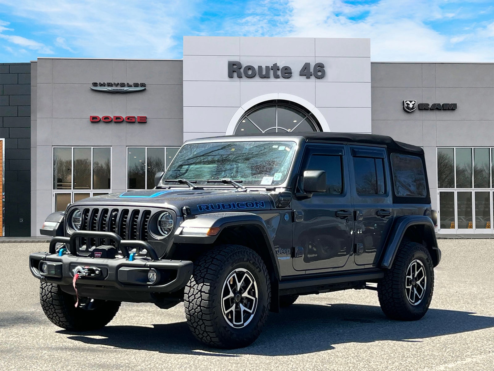 Used 2022 Jeep Wrangler Unlimited Rubicon 4XE with VIN 1C4JJXR60NW121729 for sale in Little Falls, NJ