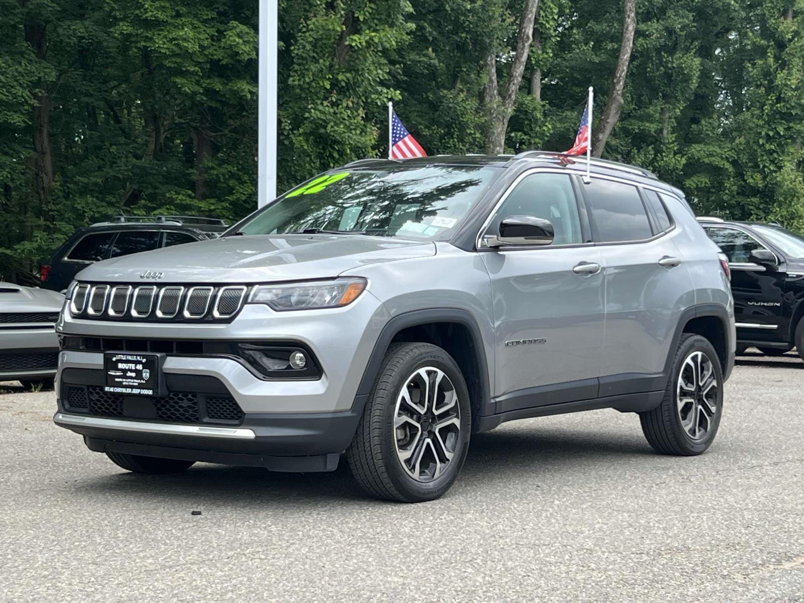Used 2022 Jeep Compass Limited with VIN 3C4NJDCBXNT158315 for sale in Little Falls, NJ