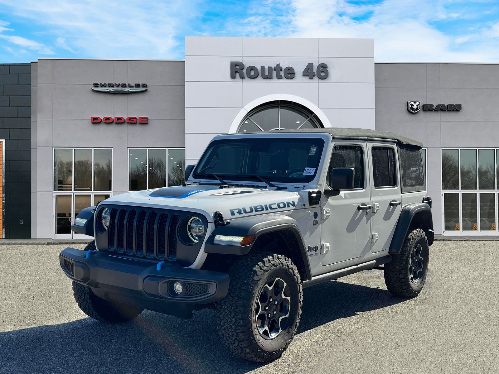 Used 2022 Jeep Wrangler Unlimited Rubicon 4XE with VIN 1C4JJXR66NW100786 for sale in Little Falls, NJ