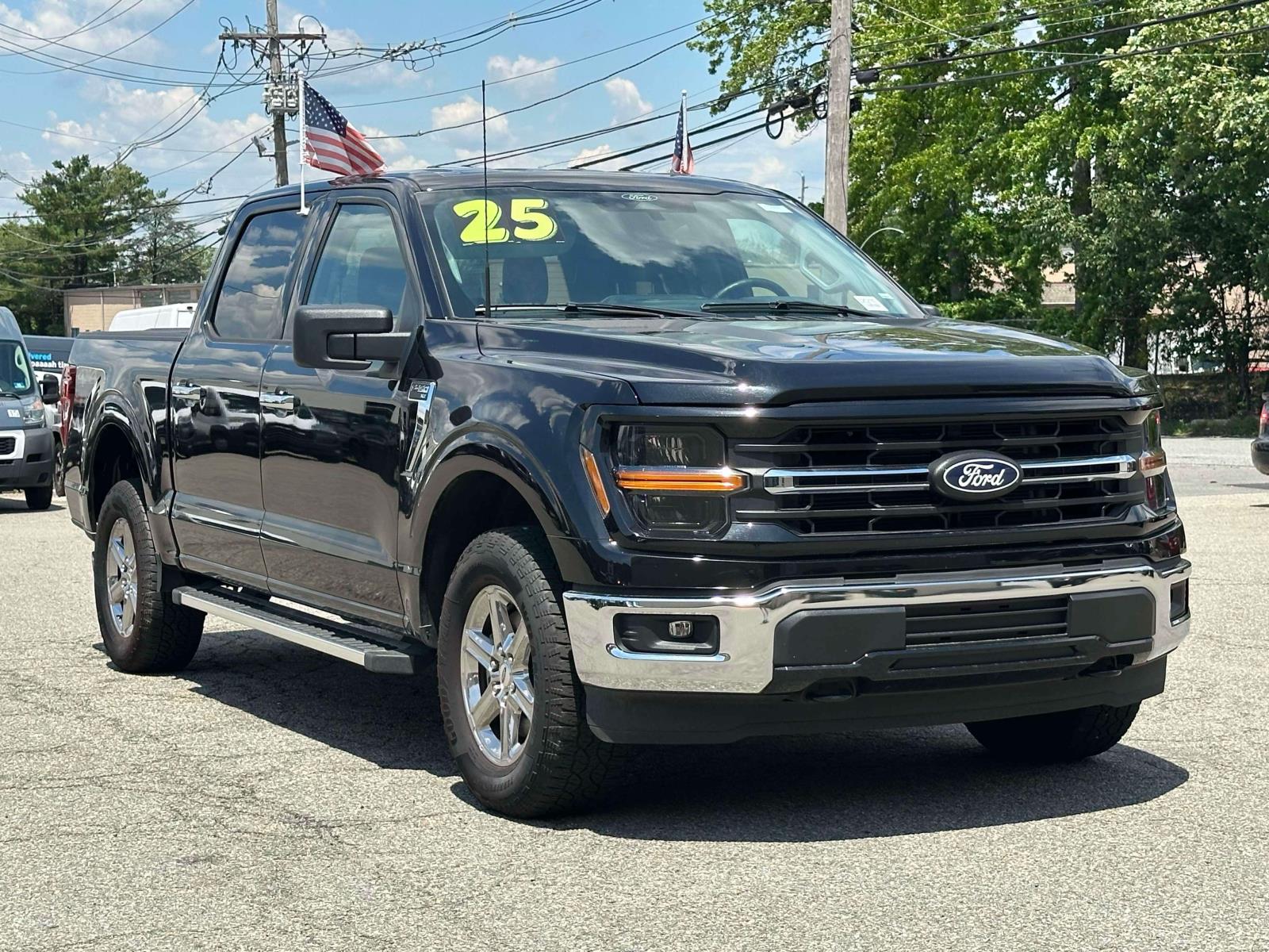 Black 2025 Ford F-150 Pickup Truck Four-Wheel Drive Automatic