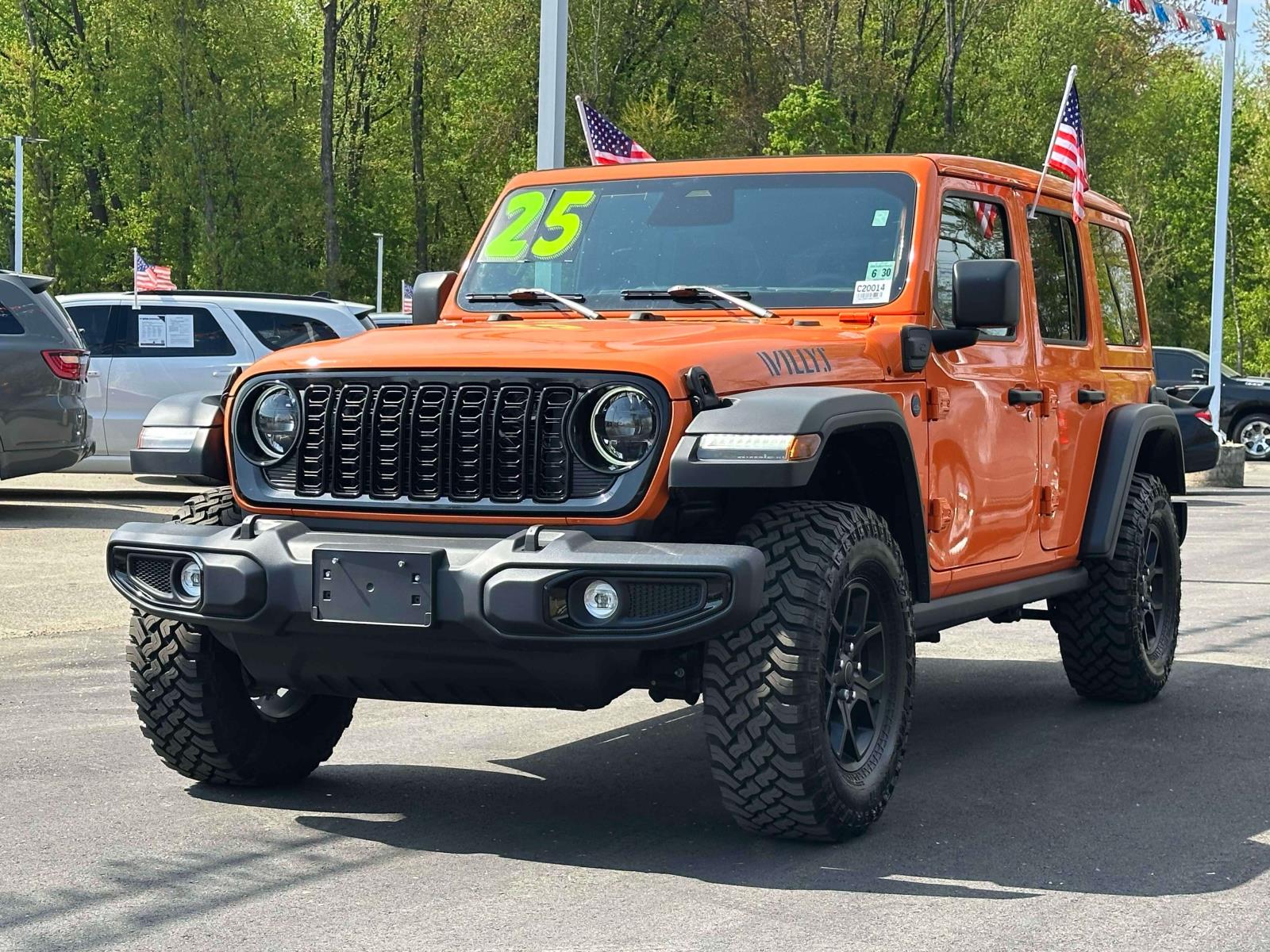 Used 2025 Jeep Wrangler 4xe Willys 4XE with VIN 1C4RJXN64SW605309 for sale in Little Falls, NJ