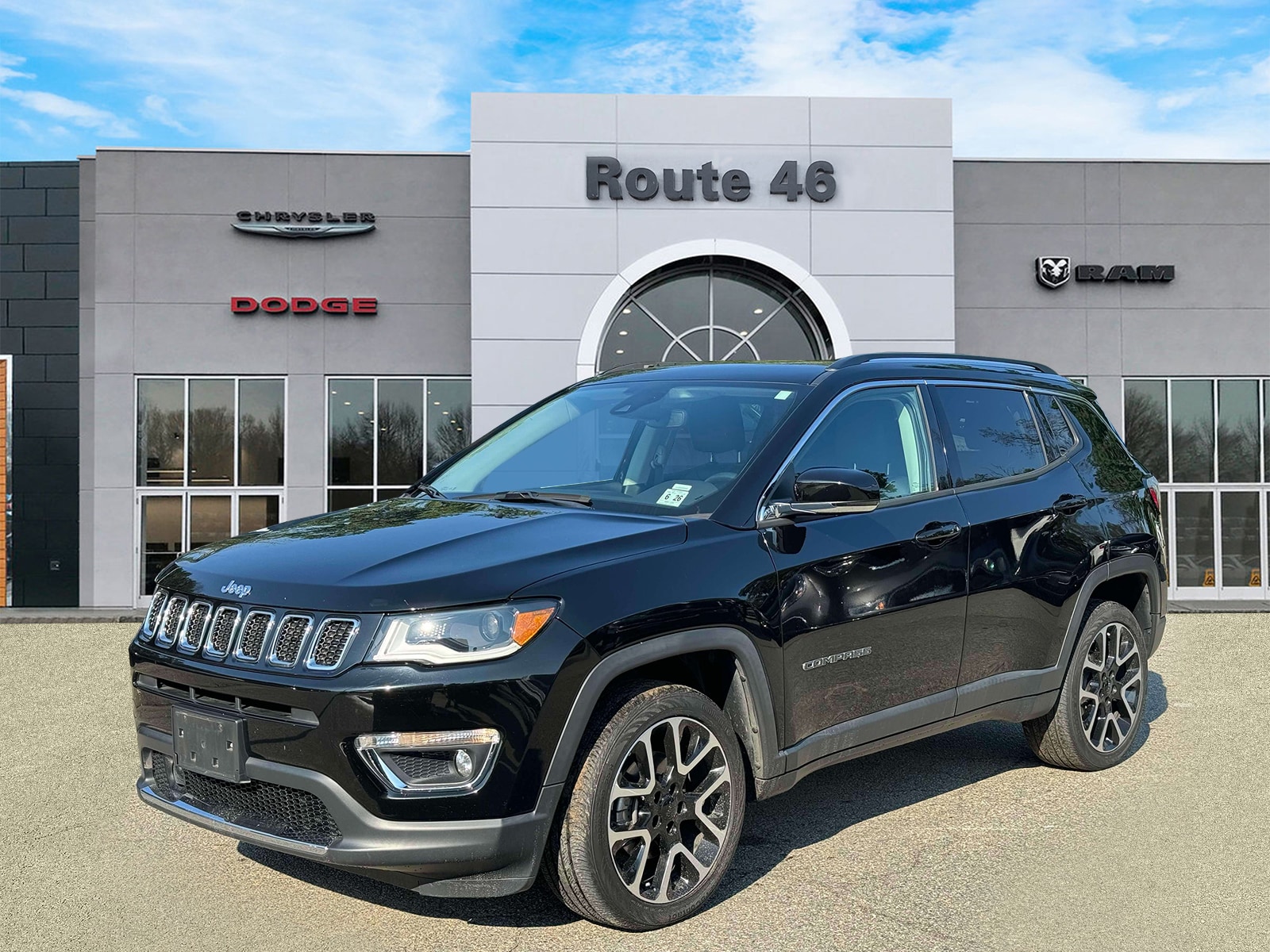 Used 2021 Jeep Compass Limited with VIN 3C4NJDCB0MT551285 for sale in Little Falls, NJ