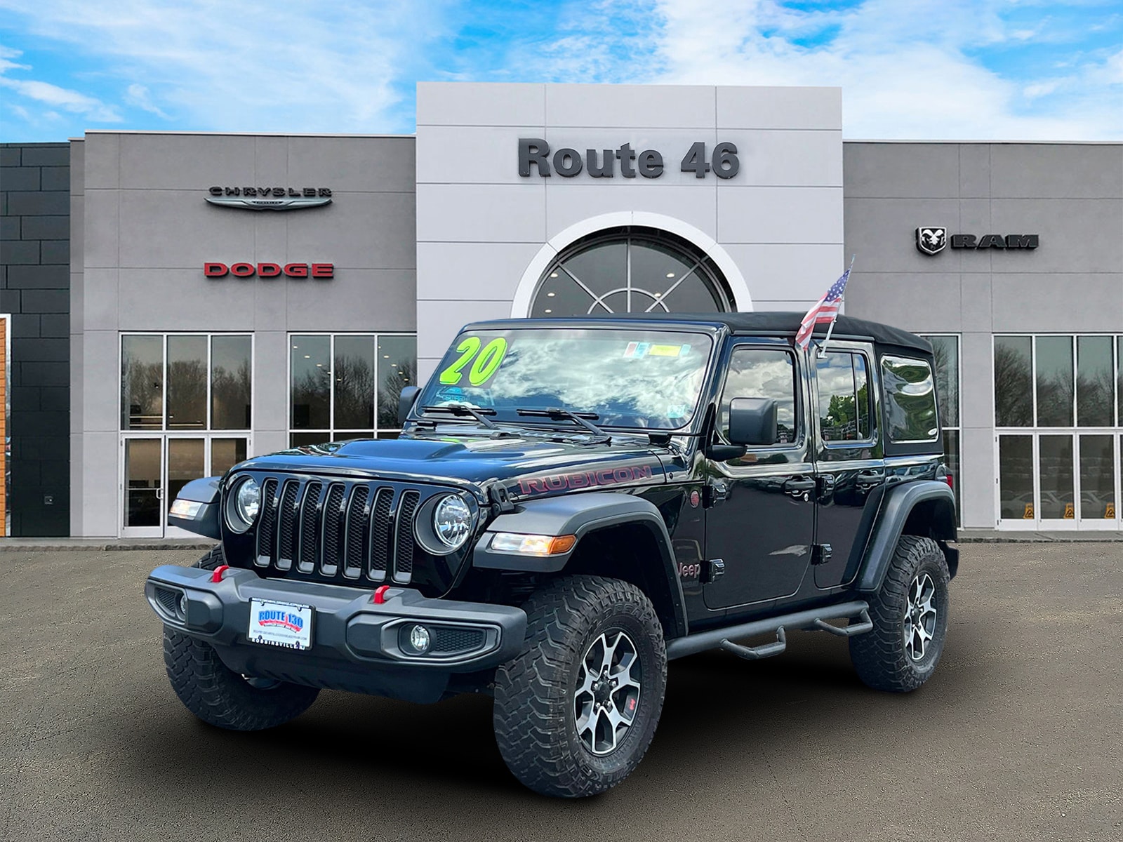 Used 2020 Jeep Wrangler Unlimited Rubicon with VIN 1C4HJXFN0LW132494 for sale in Little Falls, NJ