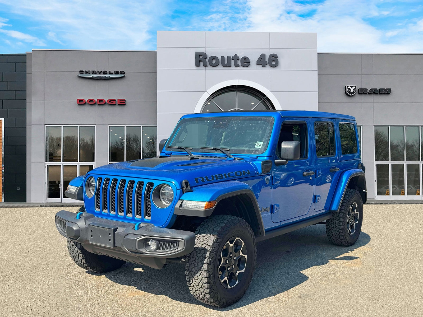 Used 2021 Jeep Wrangler Unlimited Rubicon 4XE with VIN 1C4JJXR69MW787650 for sale in Little Falls, NJ