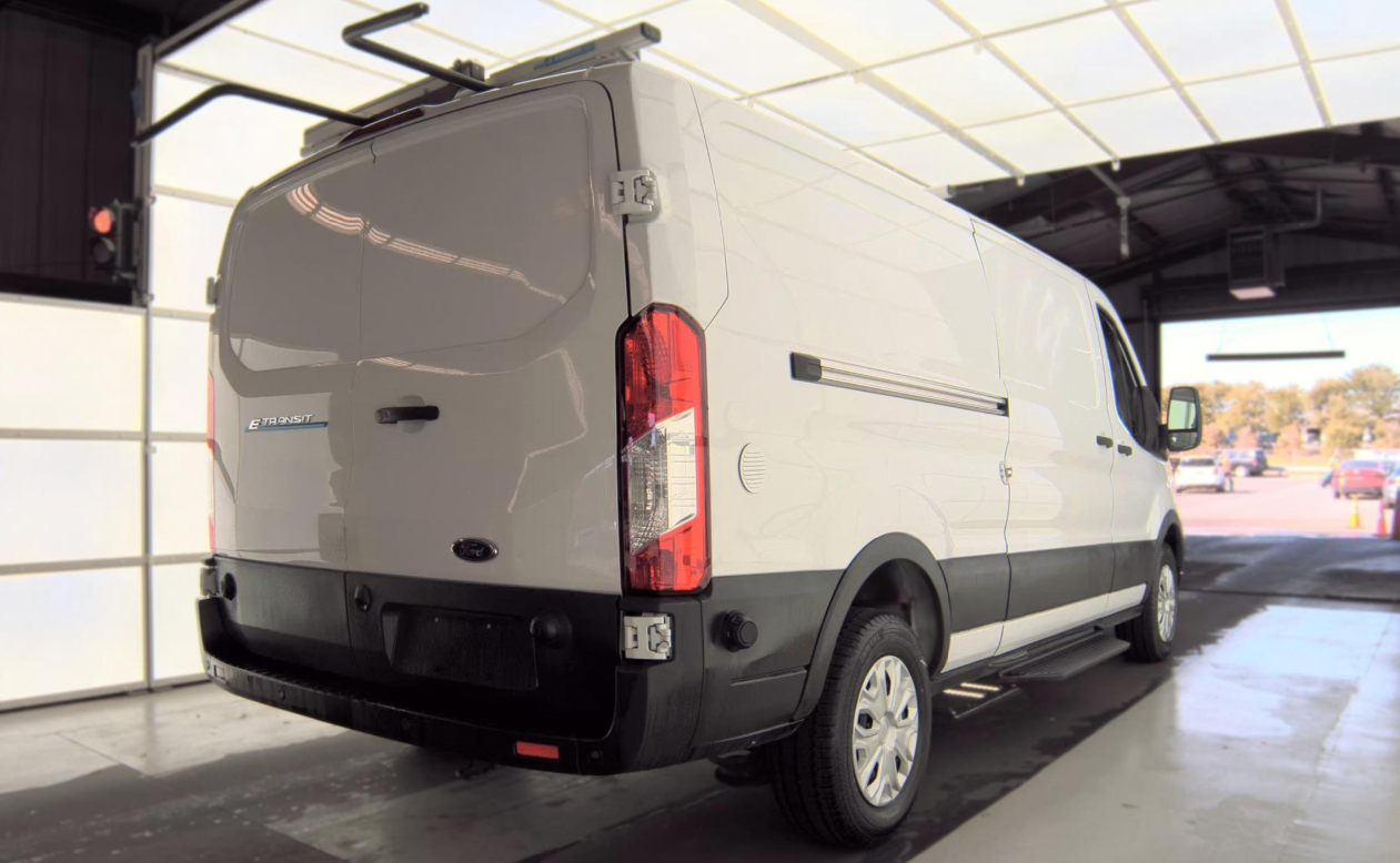 Used 2024 Ford E-Transit Cargo Van T-350 130 Low Rf 9500 GVWR RWD Mini-van, Cargo