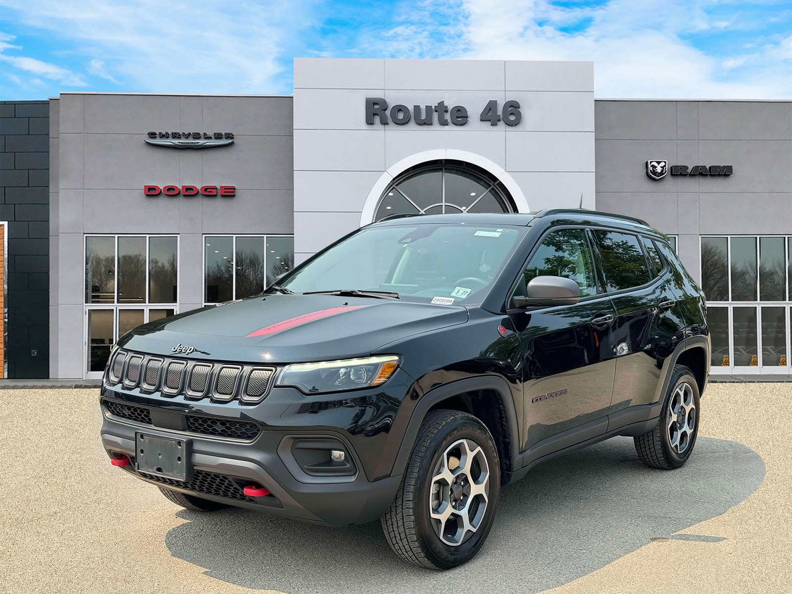 Used 2022 Jeep Compass Trailhawk with VIN 3C4NJDDB7NT130289 for sale in Little Falls, NJ