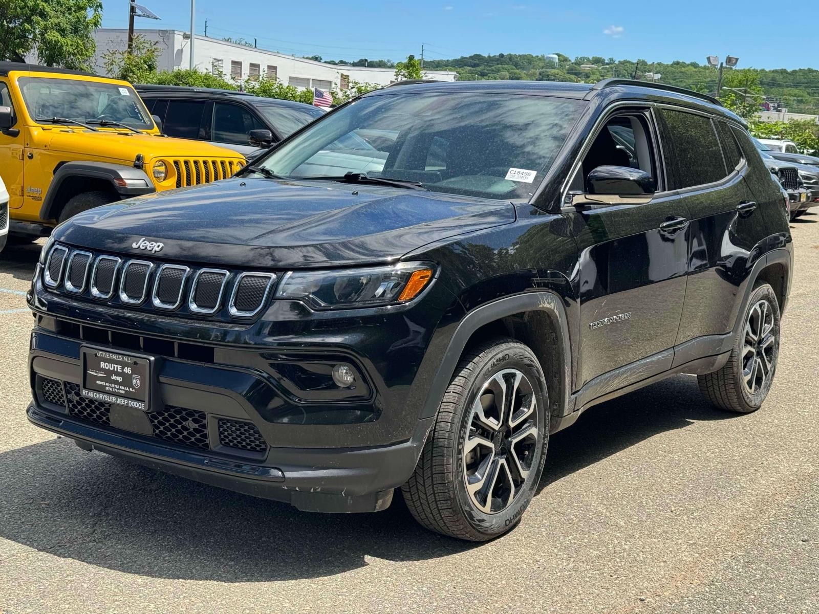 Used 2022 Jeep Compass Limited with VIN 3C4NJDCB5NT159744 for sale in Little Falls, NJ