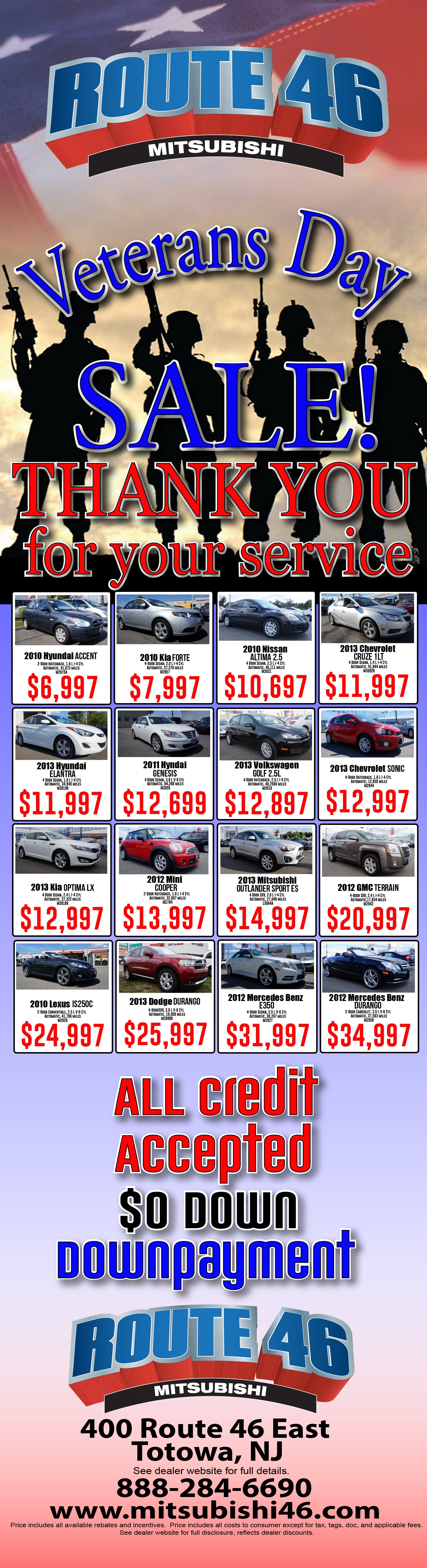 Used Car Specials Route 46 Mitsubishi