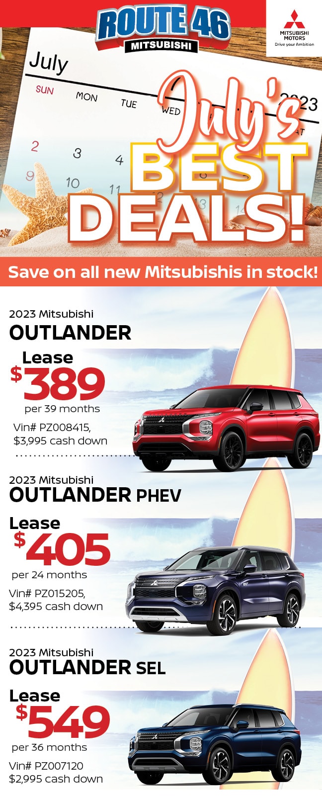 New Mitsubishi Specials Totowa NJ Route 46 Mitsubishi