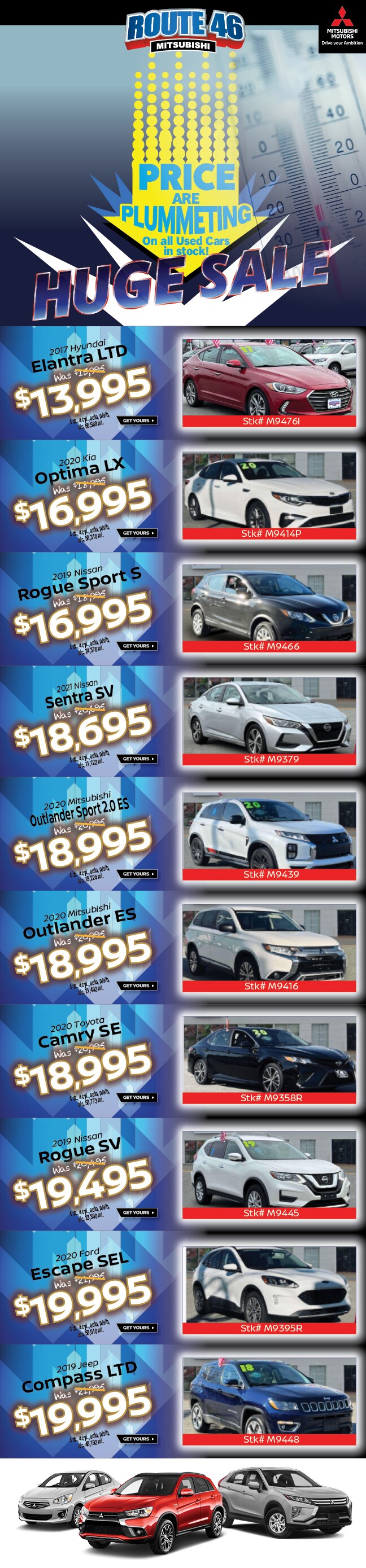 Used Car Specials Route 46 Mitsubishi in Totowa, NJ