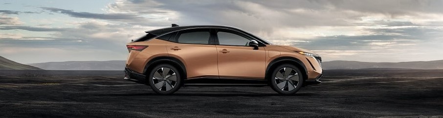 Nissan Ariya SUV in Sunrise Copper Pearl