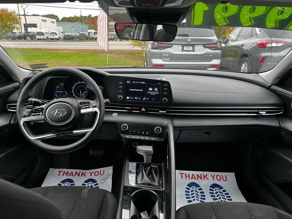 Used 2022 Hyundai Elantra Hybrid Blue Sedan