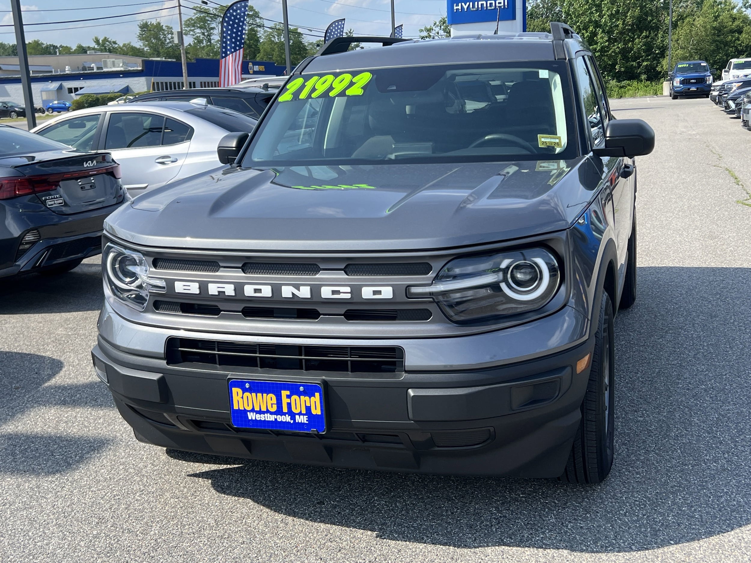 Certified 2022 Ford Bronco Sport Big Bend with VIN 3FMCR9B62NRD97304 for sale in Westbrook, ME