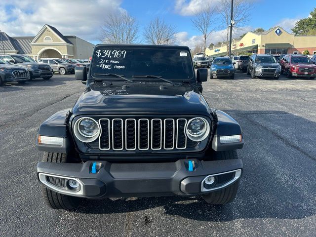 Used 2024 Jeep Wrangler 4xe Sahara 4XE with VIN 1C4RJXP64RW337210 for sale in Bloomington, IN