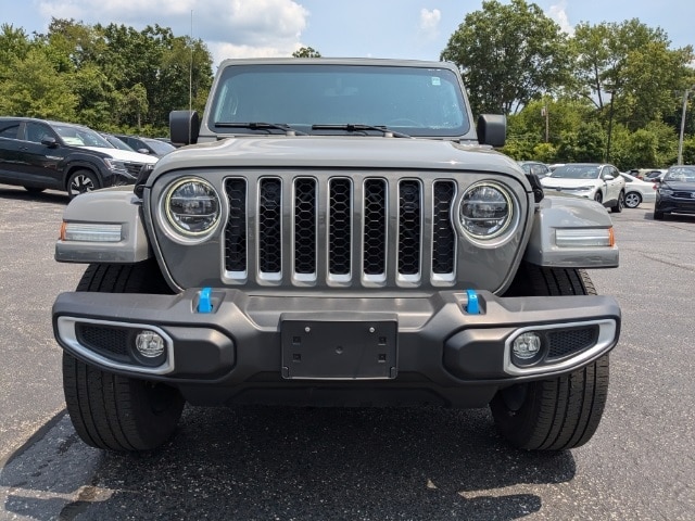 Used 2022 Jeep Wrangler Unlimited Sahara 4XE with VIN 1C4JJXP63NW191860 for sale in Bloomington, IN