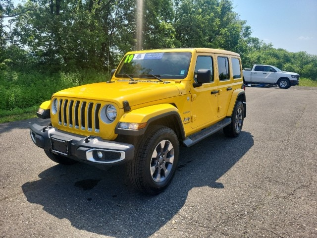 Used 2019 Jeep Wrangler Unlimited Sahara with VIN 1C4HJXEN6KW642221 for sale in Owego, NY