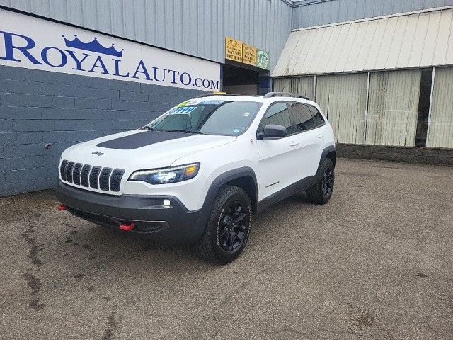 Used 2021 Jeep Cherokee Trailhawk with VIN 1C4PJMBX2MD193053 for sale in Owego, NY