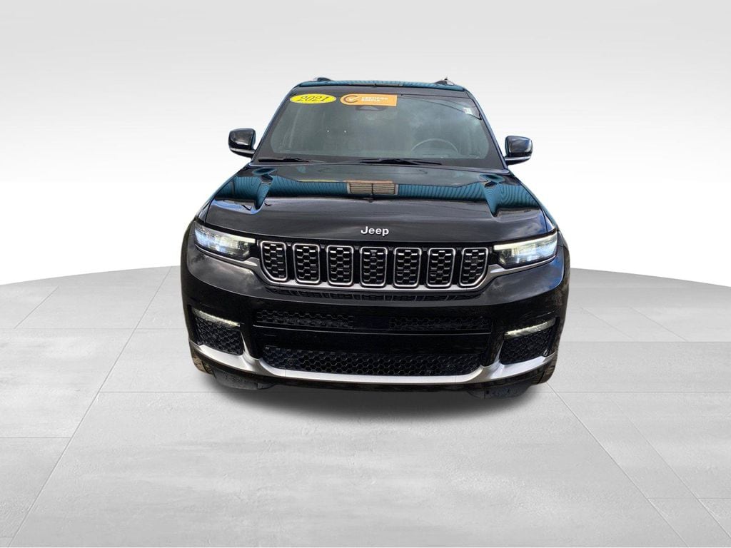 Certified 2021 Jeep Grand Cherokee L Summit Reserve with VIN 1C4RJKEG2M8118144 for sale in Oneonta, NY