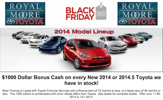 Toyota Finance Deals >> Black Friday Toyota Offers Royal Moore Toyota Toyota Finance Deals >> Black Friday Toyota Offers Royal Moore Toyota