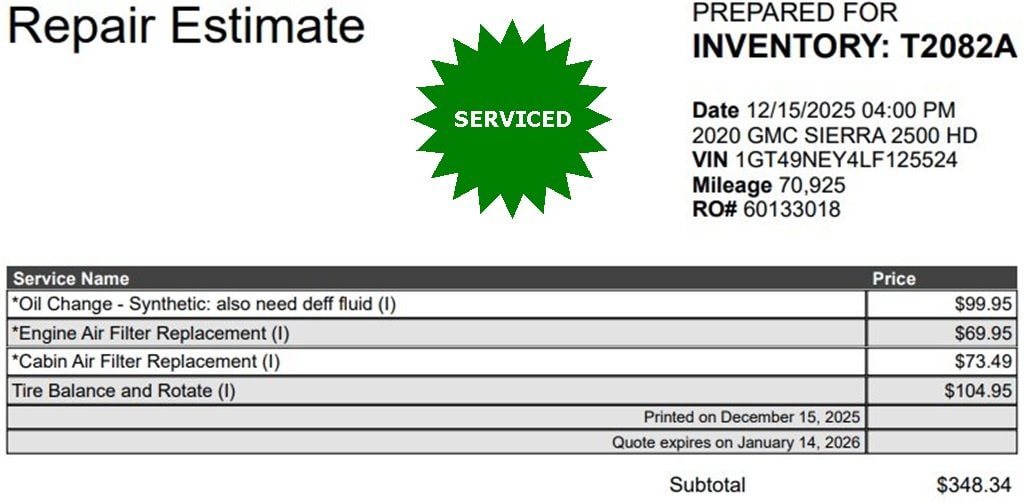 Used 2020 GMC Sierra 2500 HD SLT Truck Crew Cab