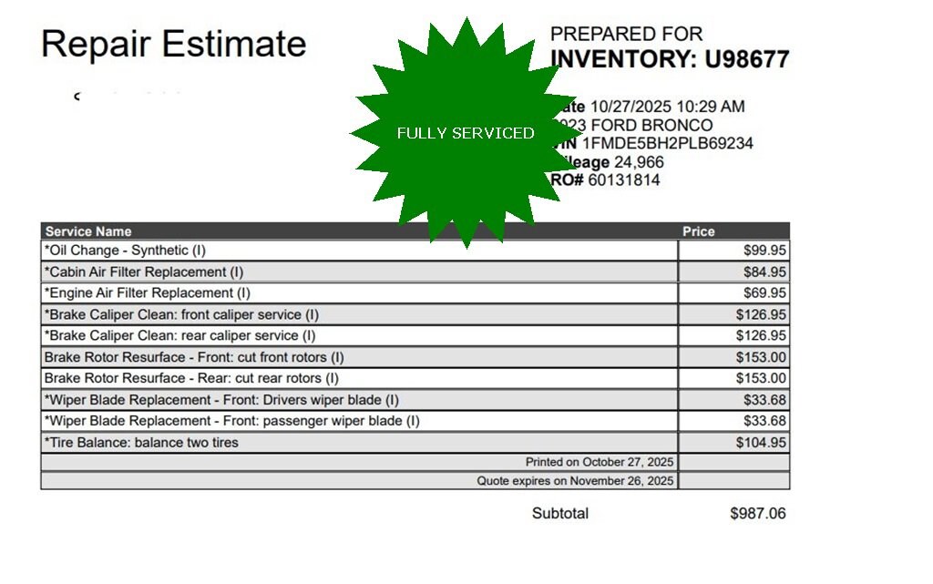 Used 2023 Ford Bronco Black Diamond SUV