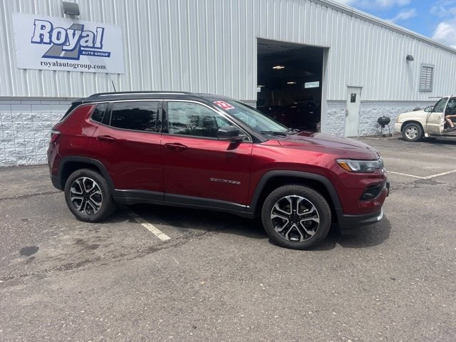 Used 2022 Jeep Compass Limited with VIN 3C4NJDCB9NT144373 for sale in Cortland, NY