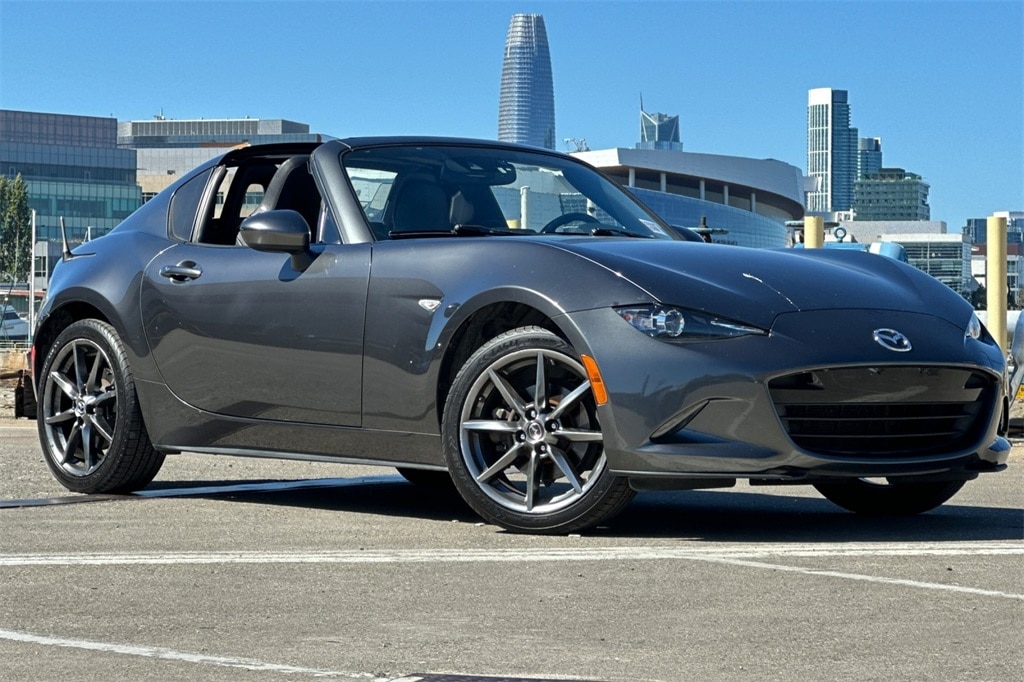 Used 2018 Mazda MX-5 Miata RF Grand Touring with VIN JM1NDAM70J0205925 for sale in San Francisco, CA
