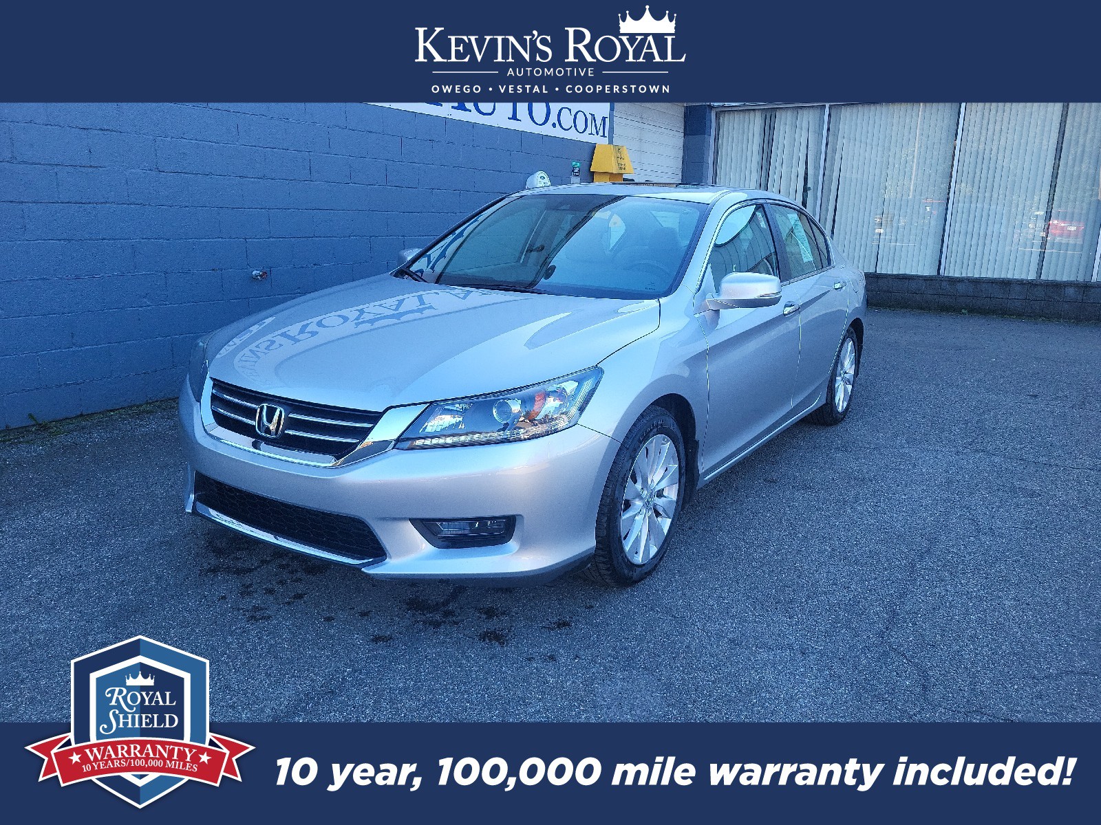Used 2014 Honda Accord EX-L with VIN 1HGCR2F83EA095474 for sale in Owego, NY