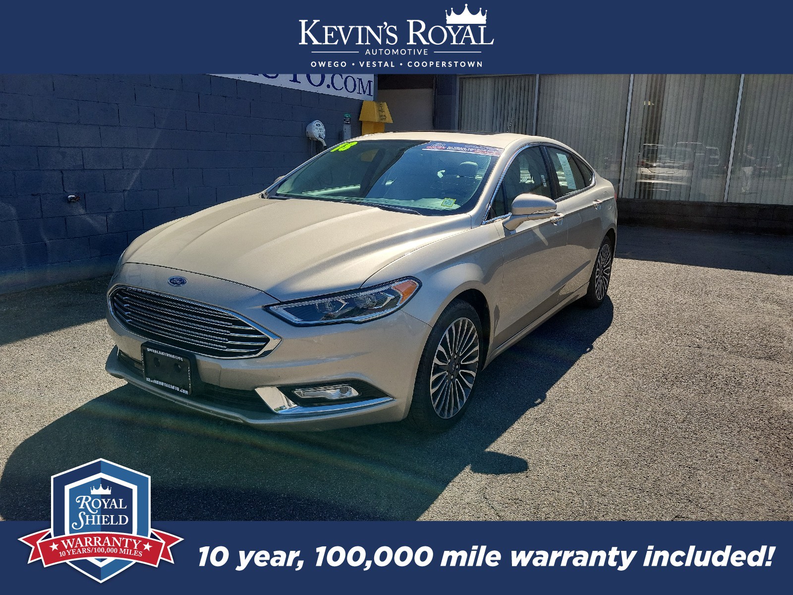 Used 2018 Ford Fusion Titanium with VIN 3FA6P0D90JR241515 for sale in Owego, NY