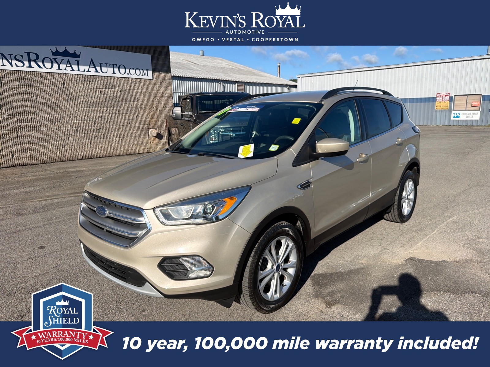 Used 2017 Ford Escape SE with VIN 1FMCU9GD9HUE04252 for sale in Cooperstown, NY