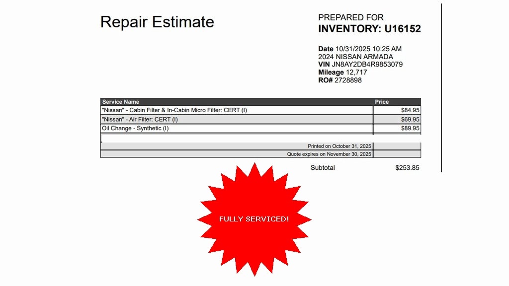 Certified 2024 Nissan Armada Platinum SUV