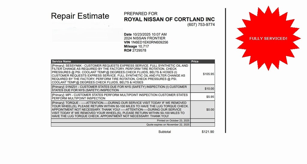 Certified 2024 Nissan Frontier PRO-4X Truck Crew Cab