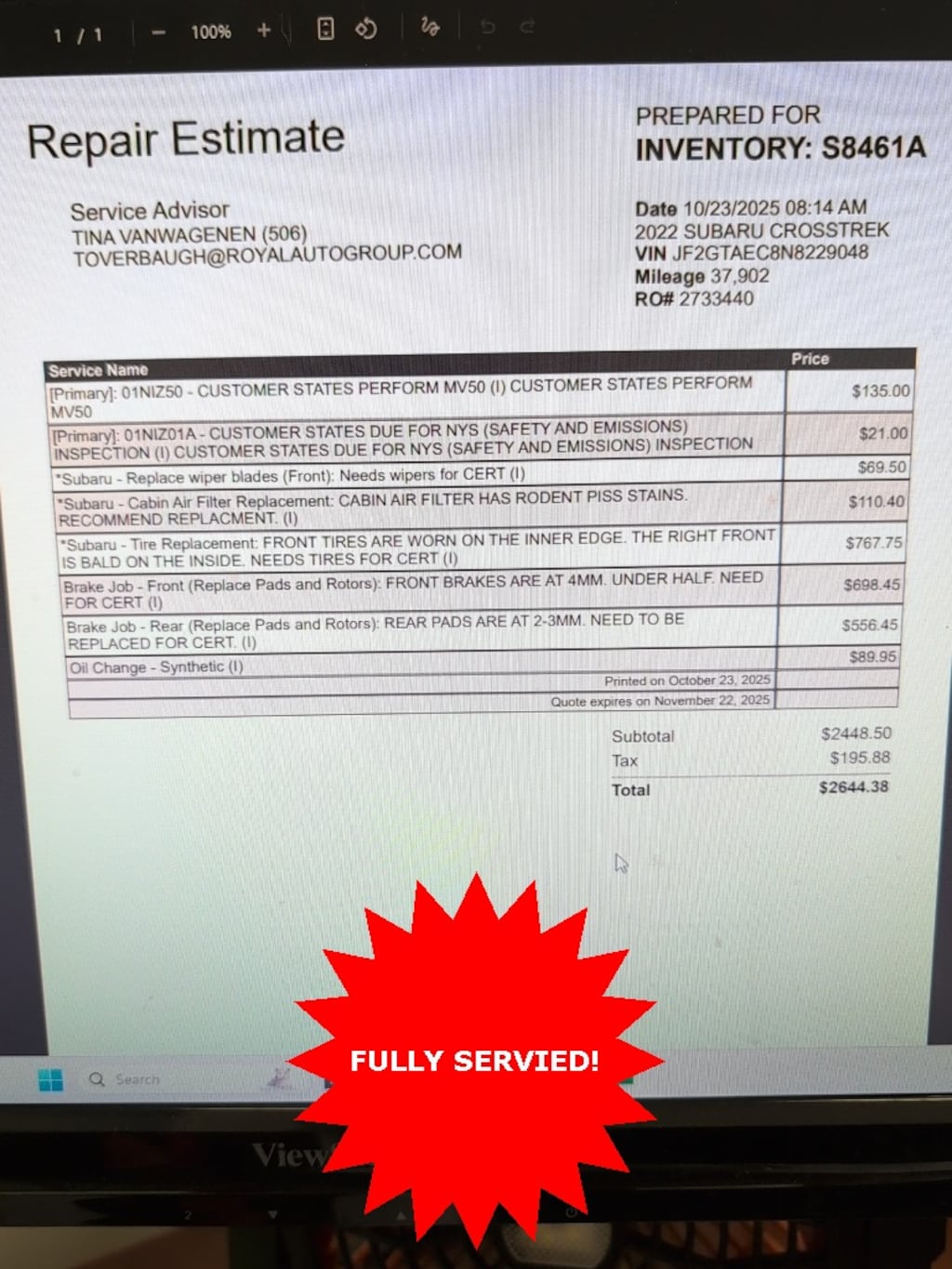 Certified 2022 Subaru Crosstrek Premium SUV