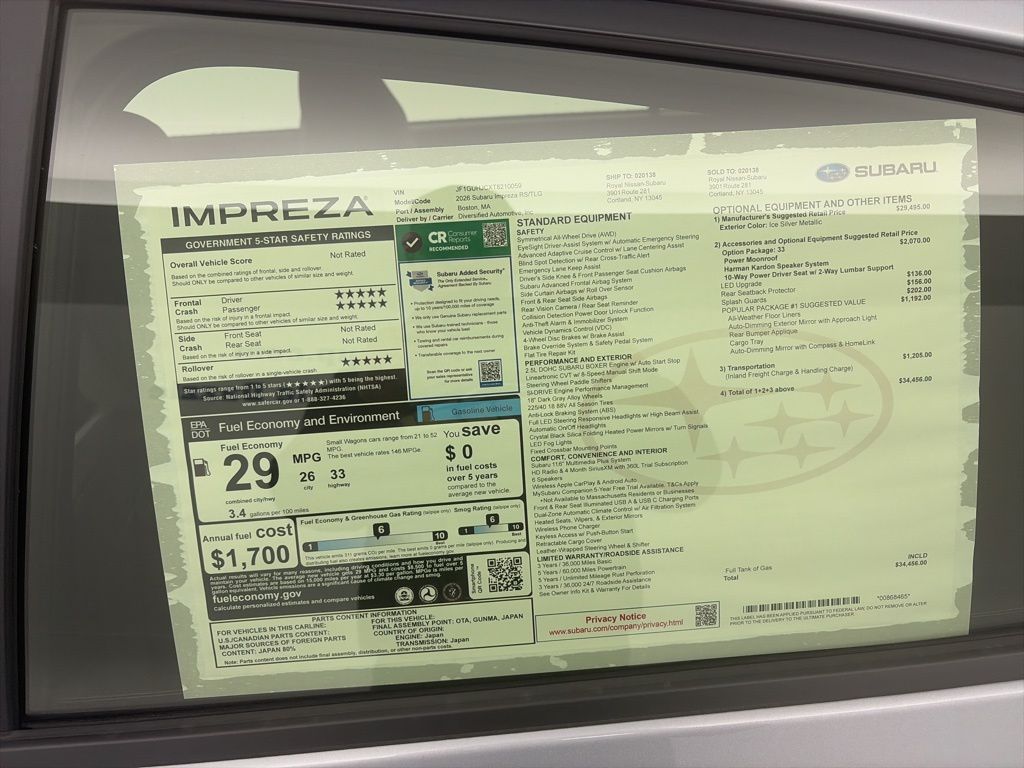2026 Subaru Impreza RS - Photo 9
