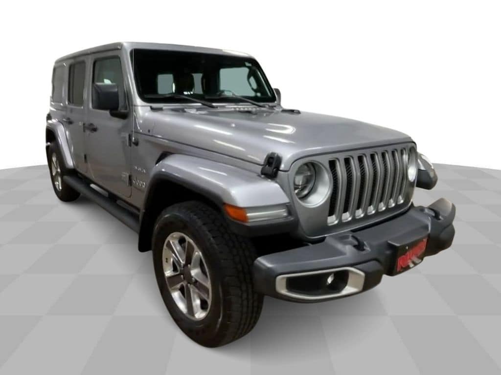 Used 2020 Jeep Wrangler Unlimited Sahara with VIN 1C4HJXEN8LW164921 for sale in Manchester, IA