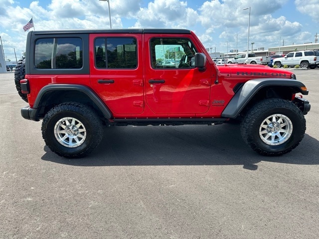 Used 2019 Jeep Wrangler Unlimited Rubicon with VIN 1C4HJXFG1KW582140 for sale in Greenfield, IN