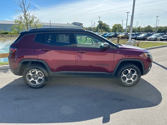 Certified 2022 Jeep Compass Trailhawk with VIN 3C4NJDDB5NT158267 for sale in Greenfield, IN