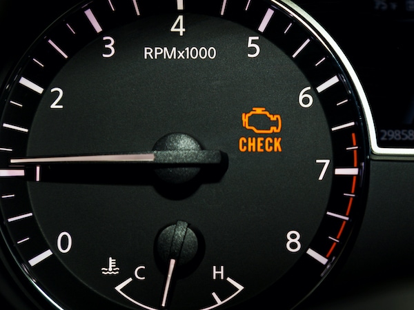 Check Engine Light on Dashboard
