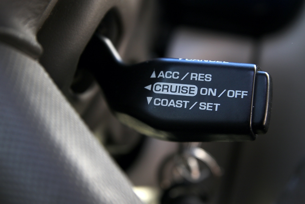 Cruise Control Button on Steering Wheel