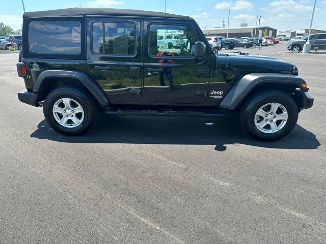 Certified 2020 Jeep Wrangler Unlimited Sport S with VIN 1C4HJXDN9LW226005 for sale in Greenfield, IN