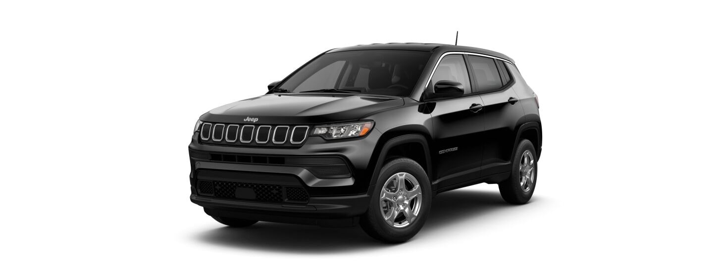 2022 Jeep Compass in Diamond Black Crystal Pearl