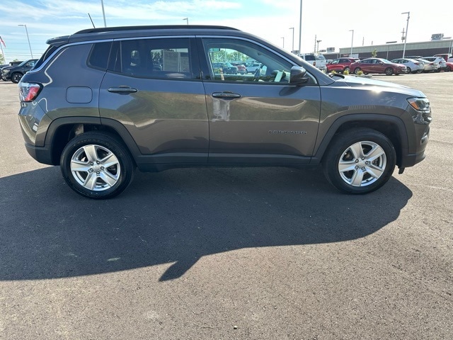 Certified 2022 Jeep Compass Latitude with VIN 3C4NJDBB3NT104789 for sale in Greenfield, IN